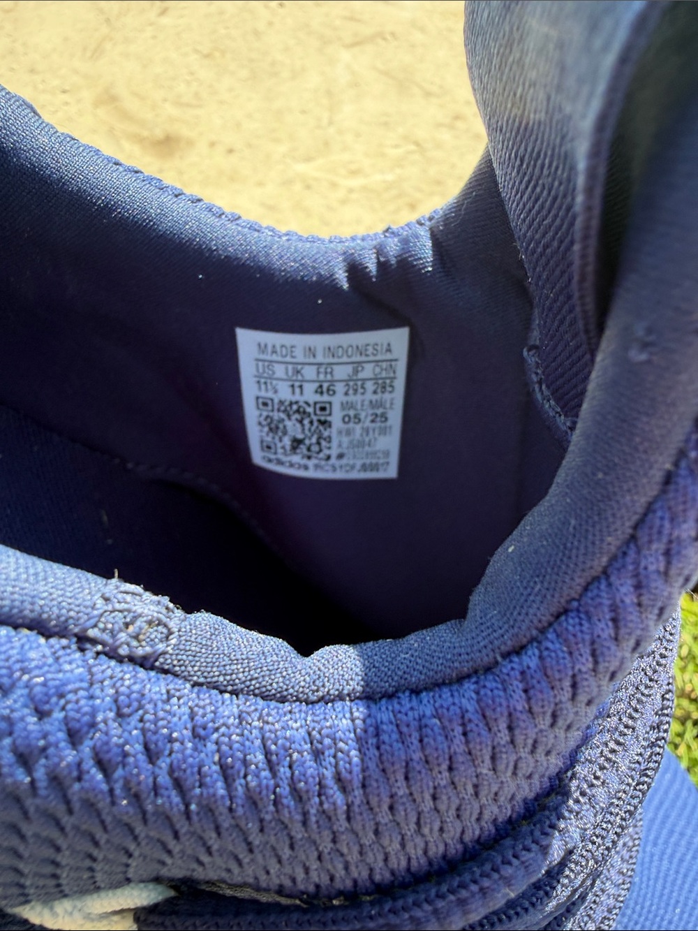 Adidas Navy Blue Cloudfoam Comfort Sneakers - Picture 7 of 7